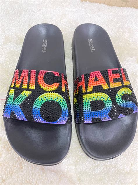 michael kors baby slippers|Michael Kors slides women's.